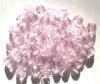 50 6mm Faceted True Pink Beads